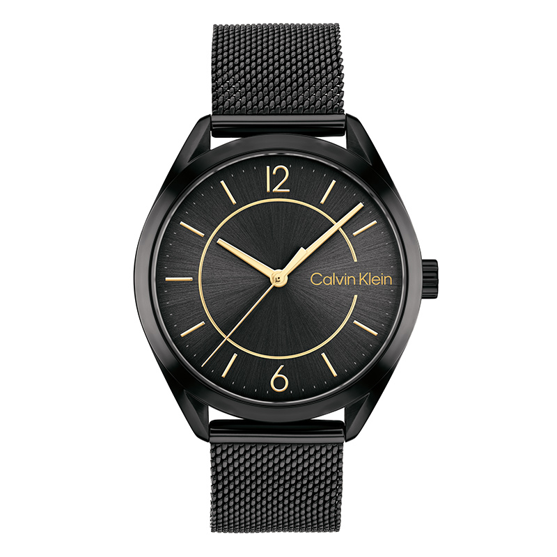

Calvin Klein Часы Quartz Movement Women's Watch 36mm*36mm*8.6mm Black Dial Stainless Steel Case, Black
