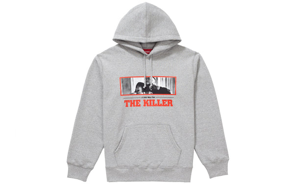 Толстовка fw18 the killer hooded sweatshirt heather 'grey' Supreme, серый — фото 2