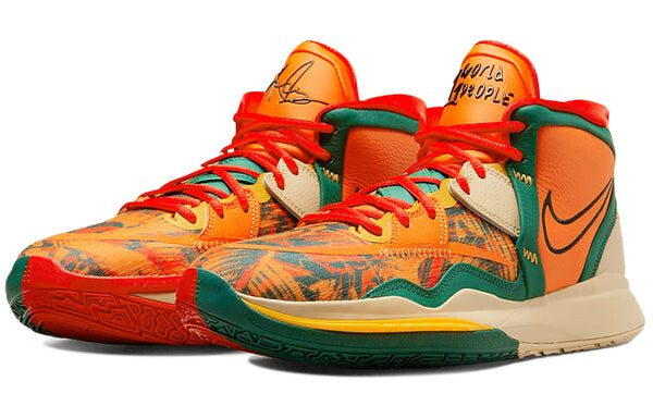 Кроссовки Nike Kyrie Infinity One World One People EP Kyrie Irving 8 Orange Green Version 'Orange Green', оранжевый — фото 3