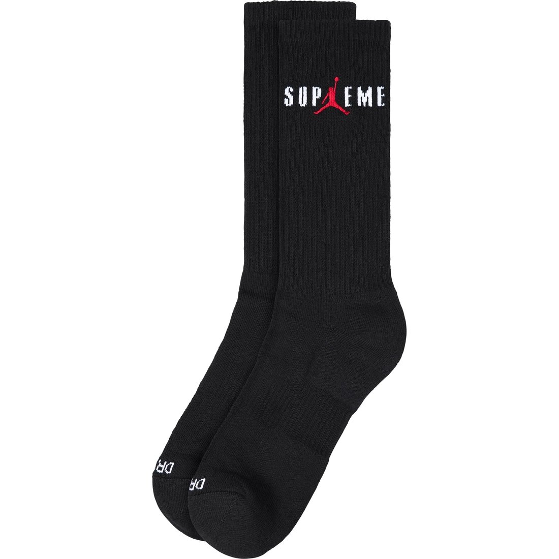 

Jordan Crew Socks White Supreme, 2 Pack (Black)