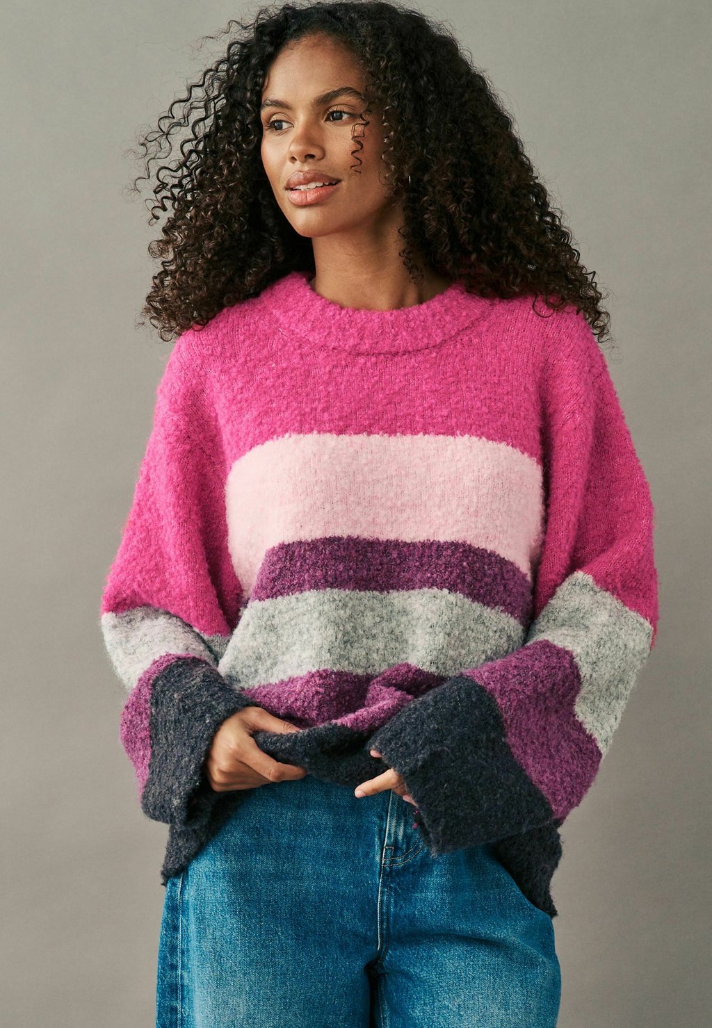 

Джемпер BOUCLE CREW NECK Next, розовый