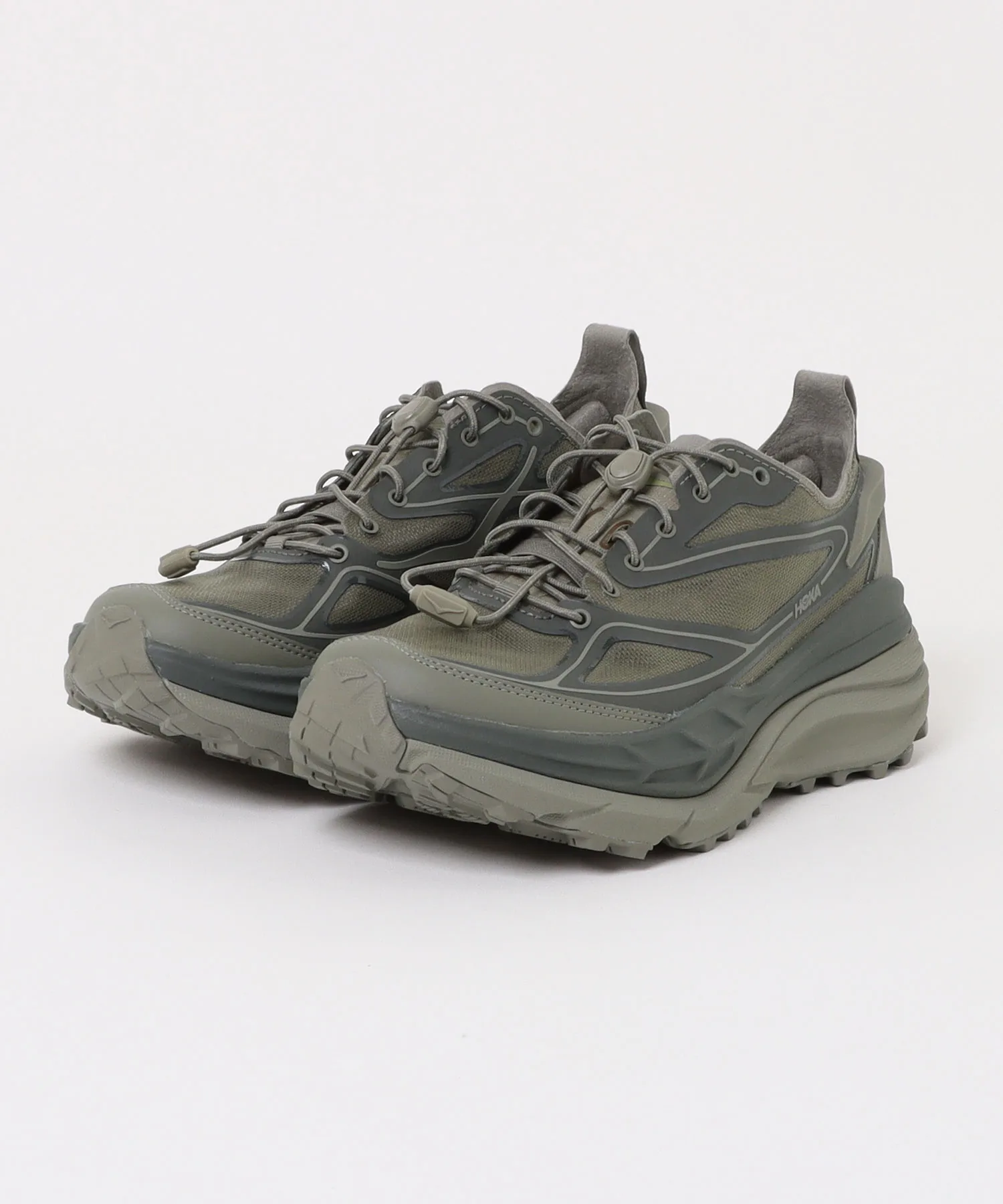 Мужские кроссовки для бега HOKA Stinson One7 хаки