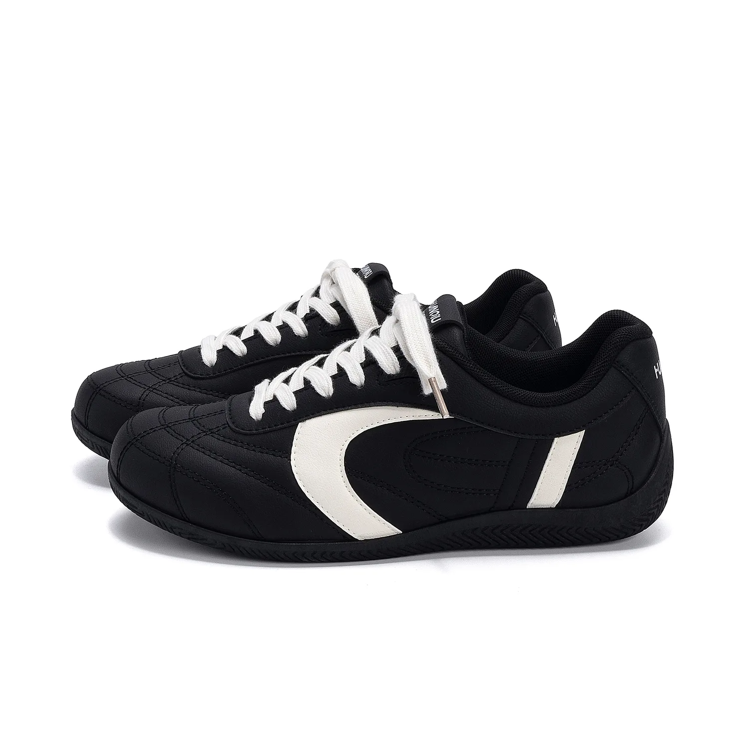 HUANQIU Кроссовки для скейтборда Racing Shoes из синтетической кожи с низким верхом и устойчивостью к истиранию — фото 3