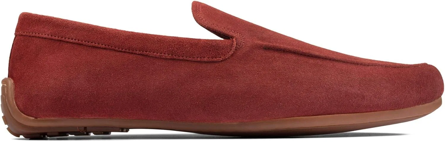 Мужские слипоны Clarks Reazor Plain, Red Suede Red Suede