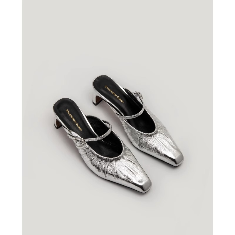 SHOEMAKER QUEEN Женские противоскользящие закрытые тапочки черные, цвет Black — фото 4