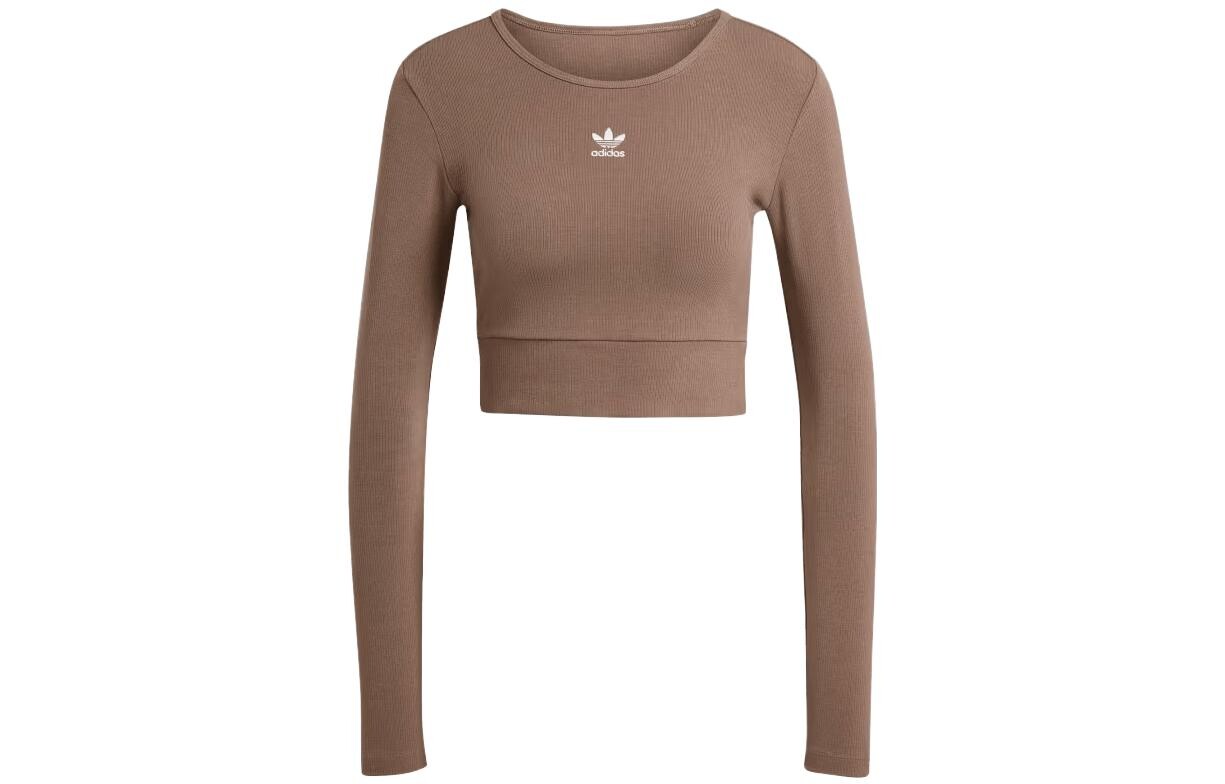 

Рубашка с длинным рукавом adidas Originals, коричневый
