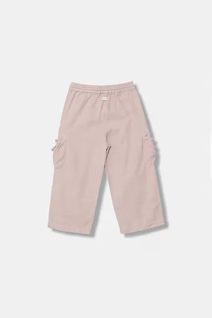 Штаны карго свободный крой United Colors of Benetton, розовый — фото 2