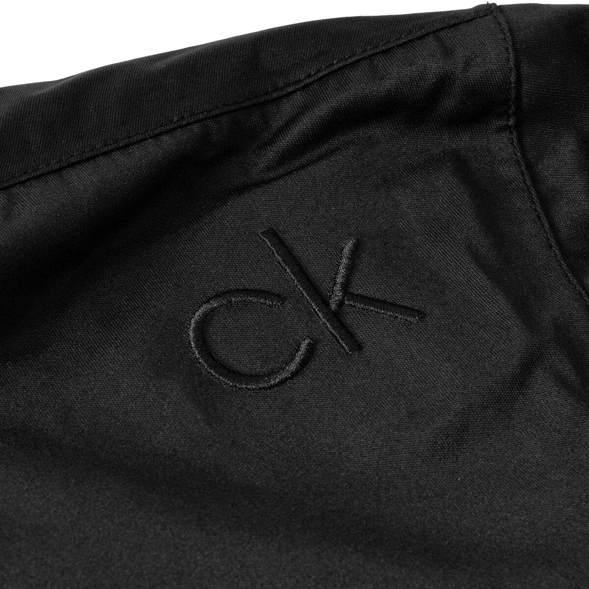 Мужская водонепроницаемая эластичная куртка для гольфа Calvin Klein с полумолнией, Black/Black — фото 3
