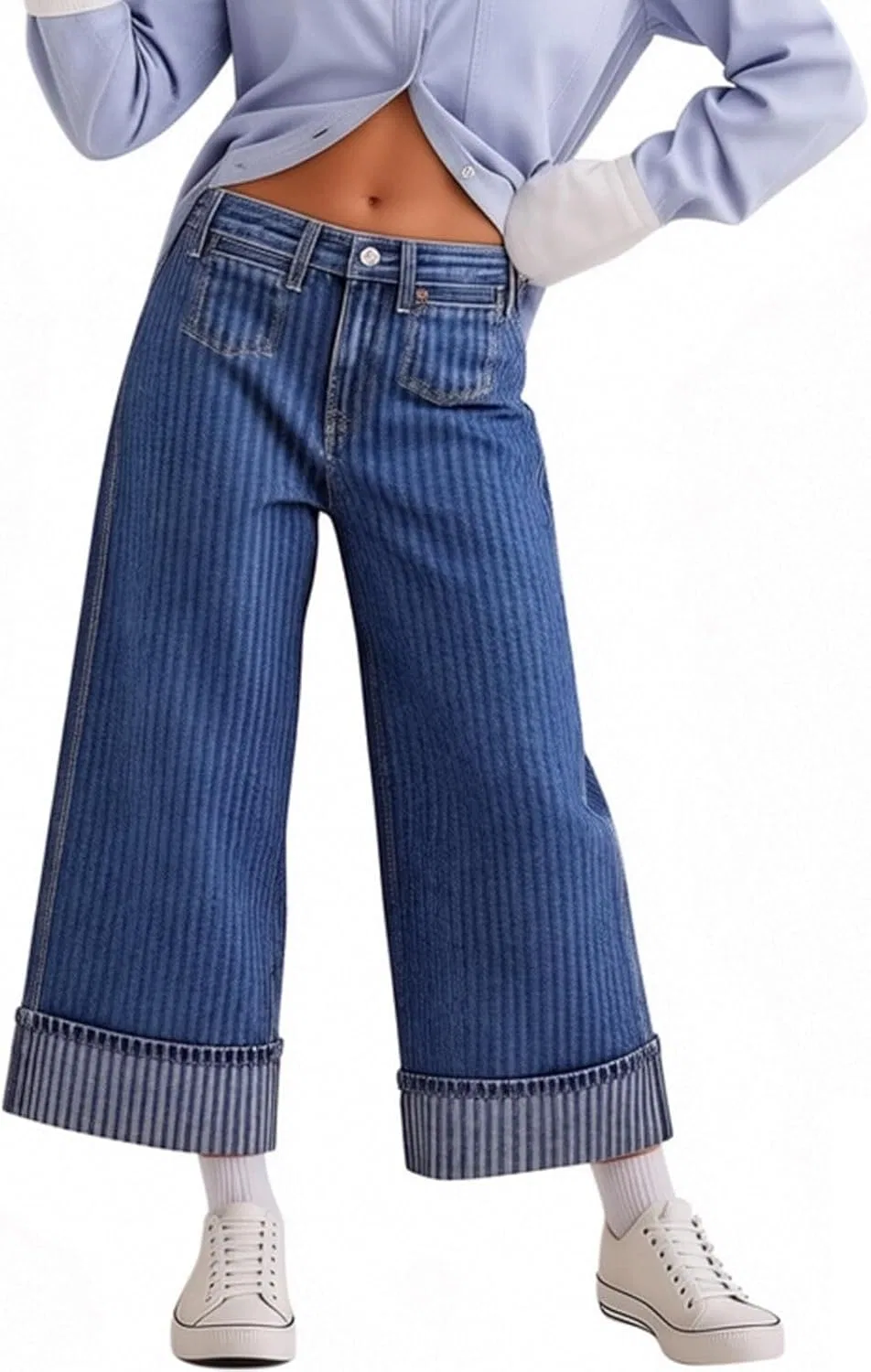 Джинсы деним мешковатые Dark Blue
