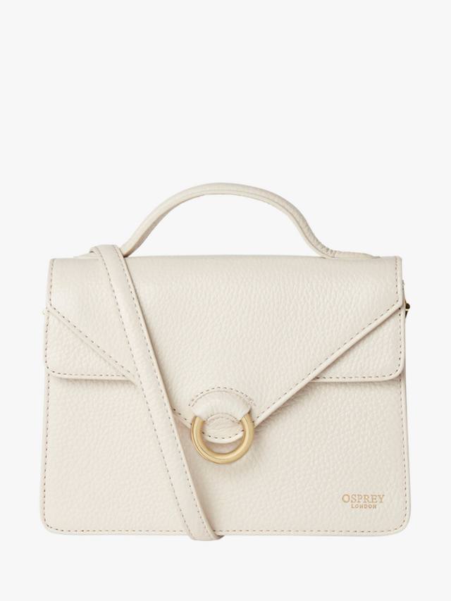 

Миниатюрная кожаная сумка Harper Grab Bag OSPREY LONDON, Dove
