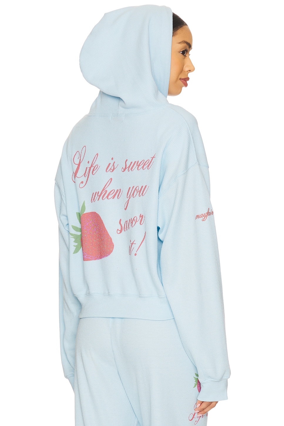 

Толстовка с капюшоном "Life is sweet" от The Mayfair Group, blue