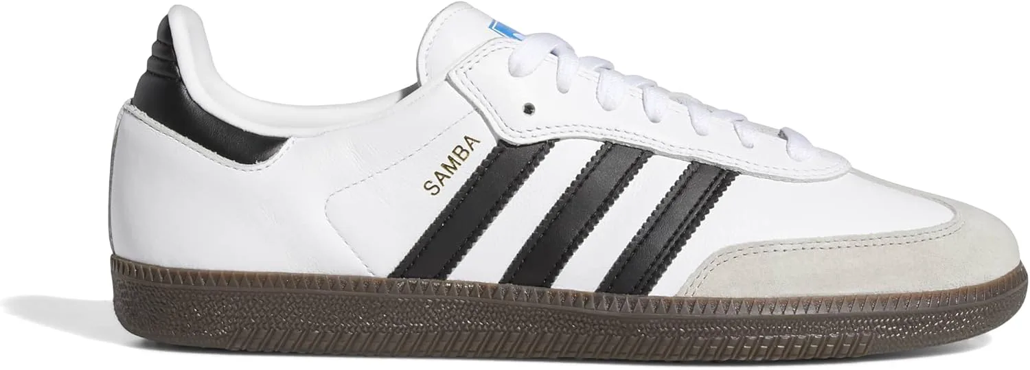 Мужские кроссовки Adidas Originals Samba ADV для скейтборда, белый/черный