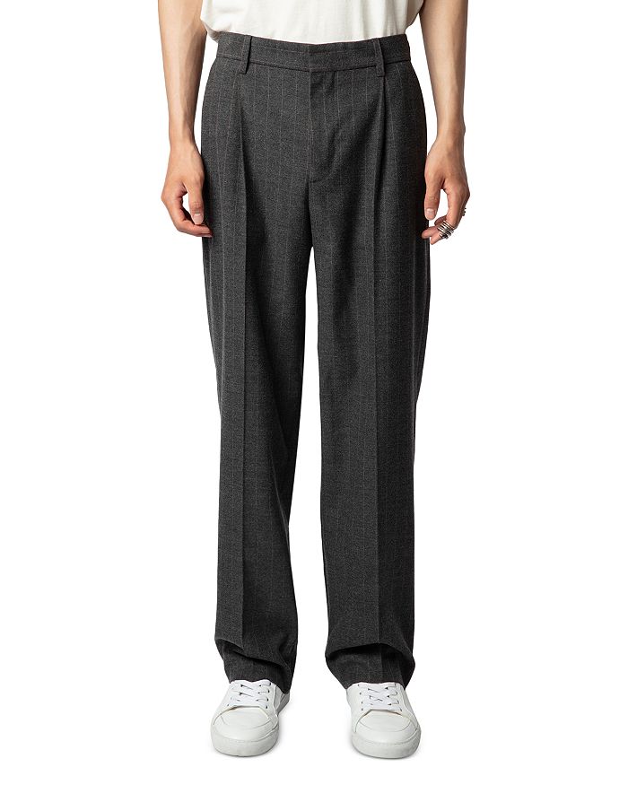 

Брюки из фланелевой ткани Pawl Zadig & Voltaire, серый