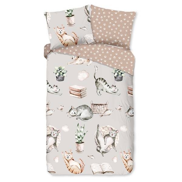 

Постельное белье renforce catlife Good Morning, желтый