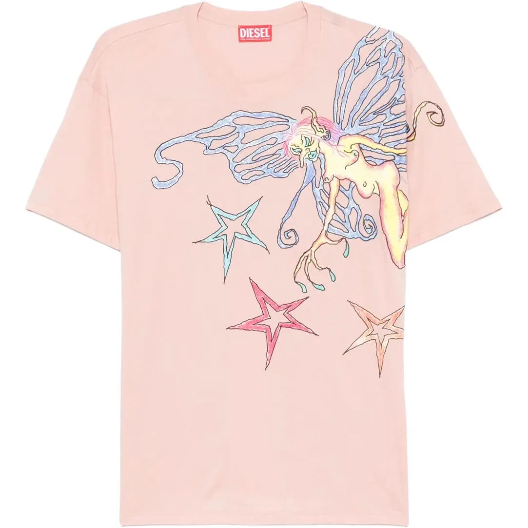 Футболка T Buxt Q Mauve DIESEL, Pink