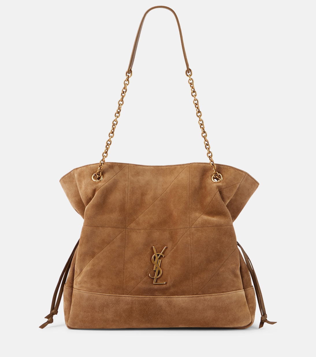 

Сумка-тоут Jamie 4.3 Medium из замши Saint Laurent, Golden Leaf