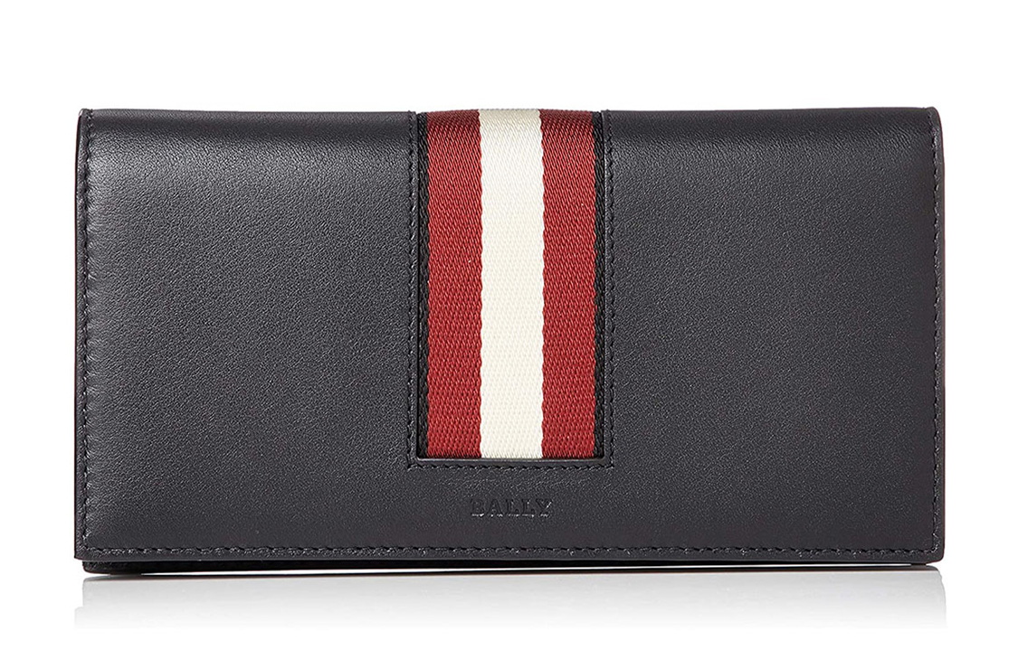 

BALLY Кожаный бумажник мужской черный белый красный