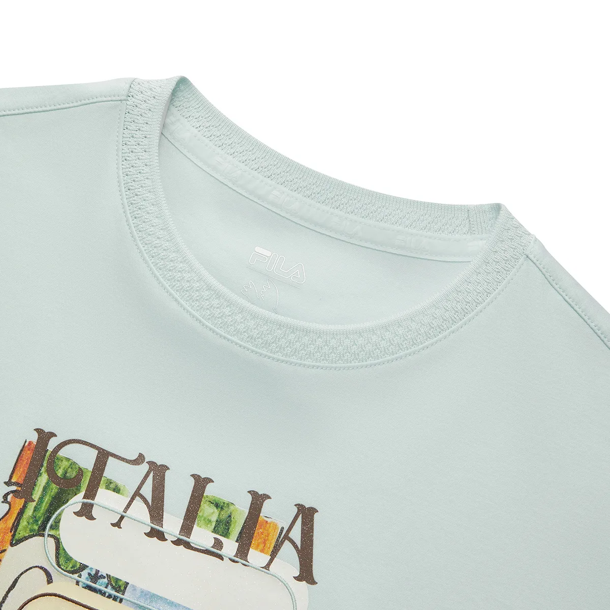 Детская футболка с коротким рукавом Sky Light Color FILA KIDS, sky светло-color — фото 4