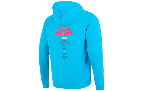 Толстовка Nike Solid Color Alphabet Drawstring Hooded Long Sleeves Hoodie Men's Blue, синий — фото 2