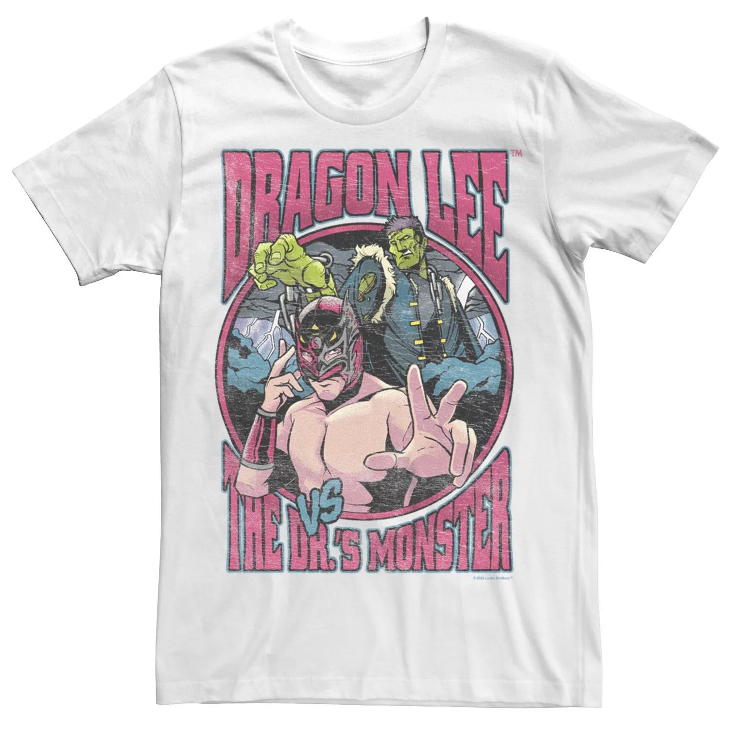 

Мужская футболка Lucha Brothers Dragon Lee Versus Monster Licensed Character