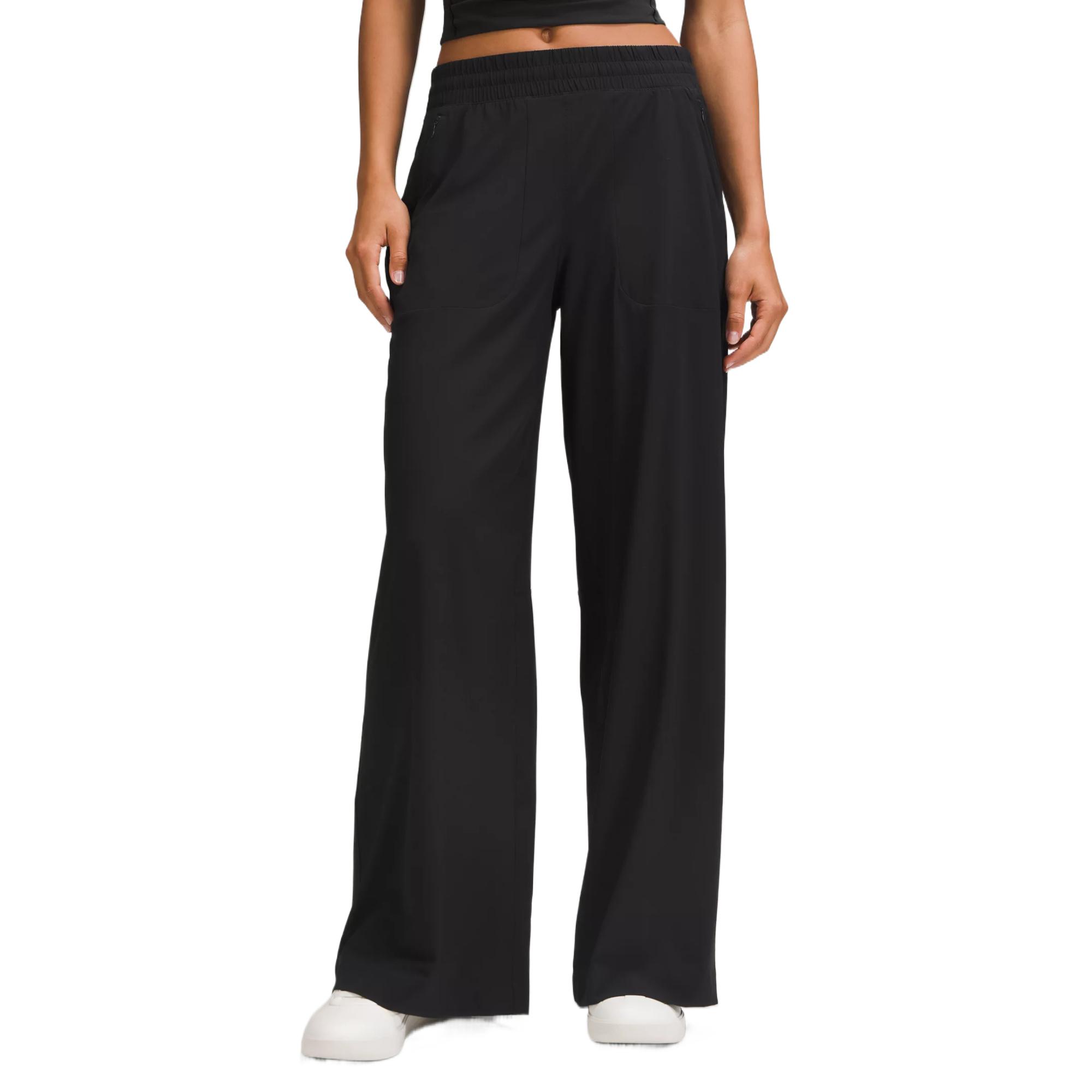 

Lululemon Брюки мид-райз повседневные женские black