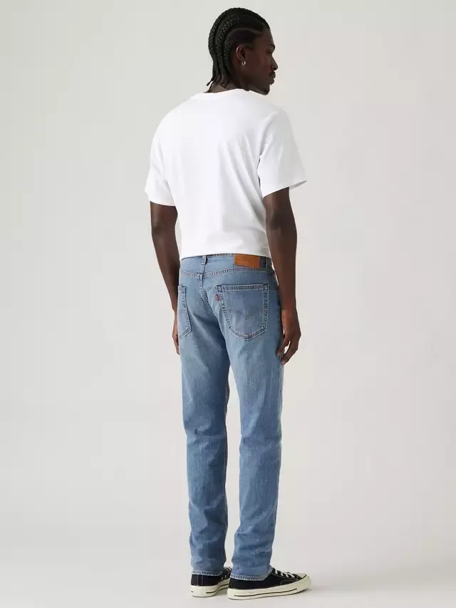Джинсы 502 зауженного кроя из льна и денима, новые, синие Levi's — фото 3