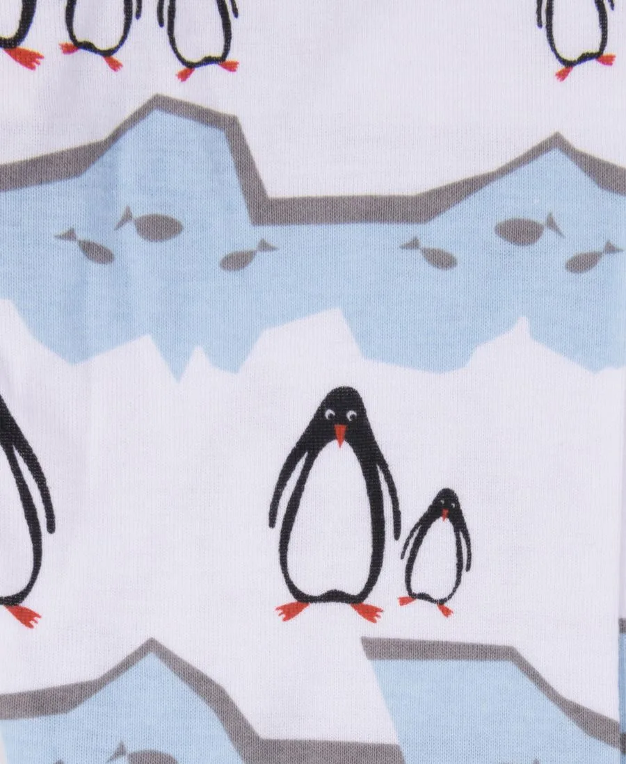 Детская хлопковая пижама из двух частей для праздника Leveret, Penguin — фото 2