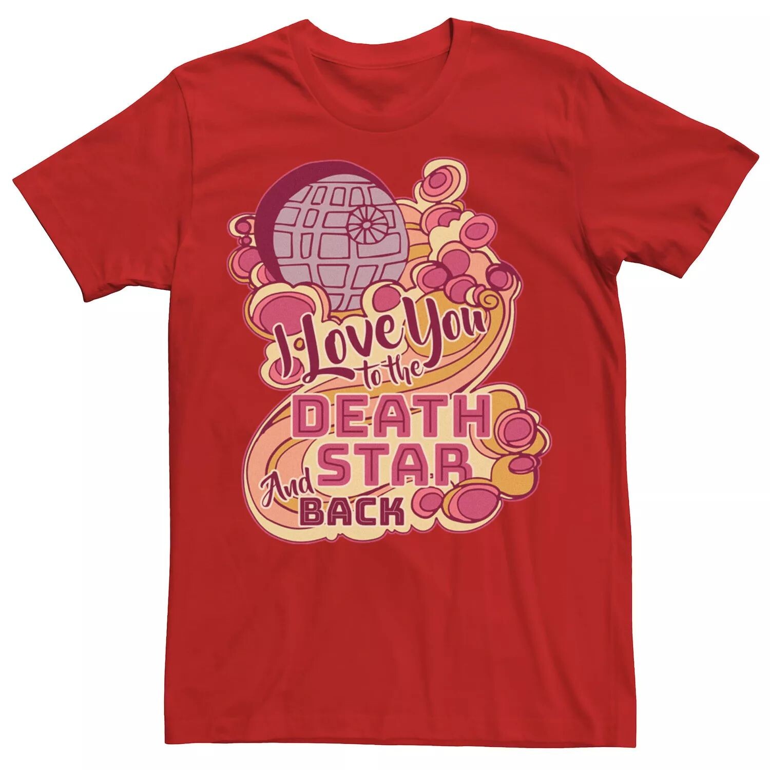 

Мужская футболка Star Wars Love To The Death Star и сзади Licensed Character