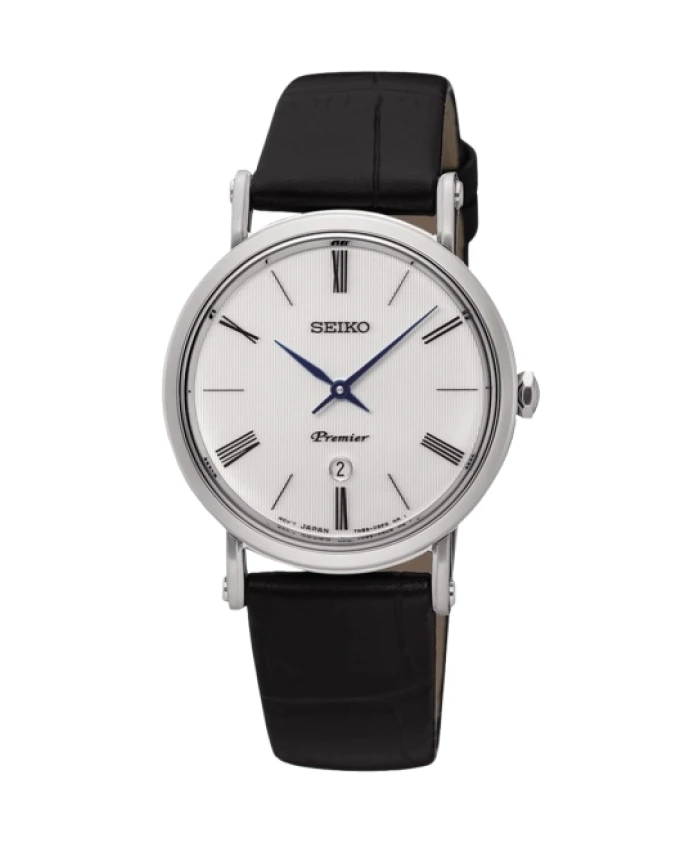 

Стильные женские кварцевые часы из нержавеющей стали. Seiko, серый