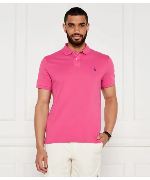 

Футболка поло Slim fit Polo Ralph Lauren, розовый
