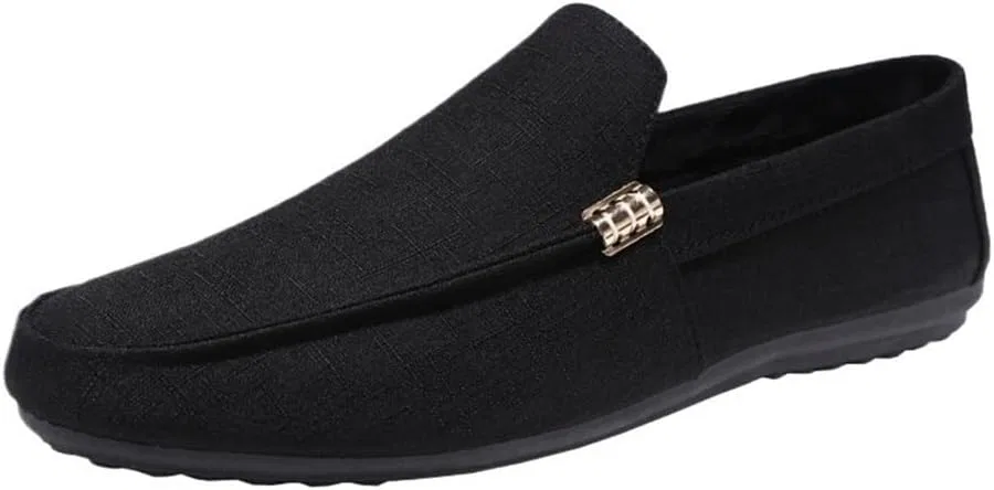 Туфли мужские повседневные, легкие, Loafers, Black DHFIRUFSHLO