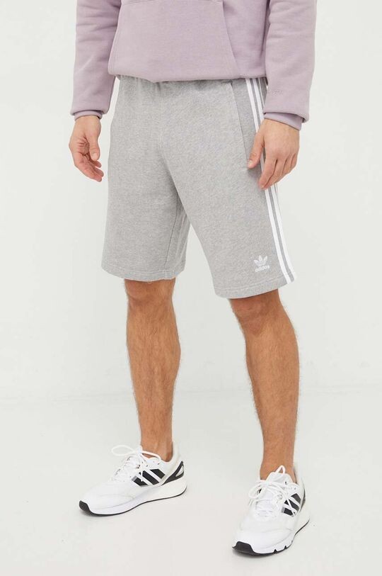 

Хлопковые шорты Adicolor с 3 полосками adidas Originals, серый