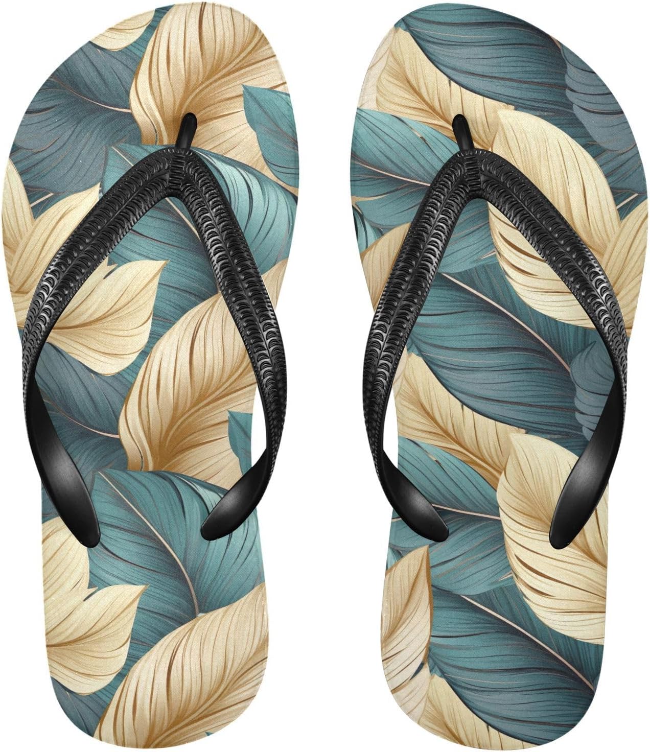 

Классические золотисто-зеленые вьетнамки с листочком, пляжные шлепанцы для душа, резиновые нескользящие летние тапочки для ходьбы для мужчин и женщин Sinestour
