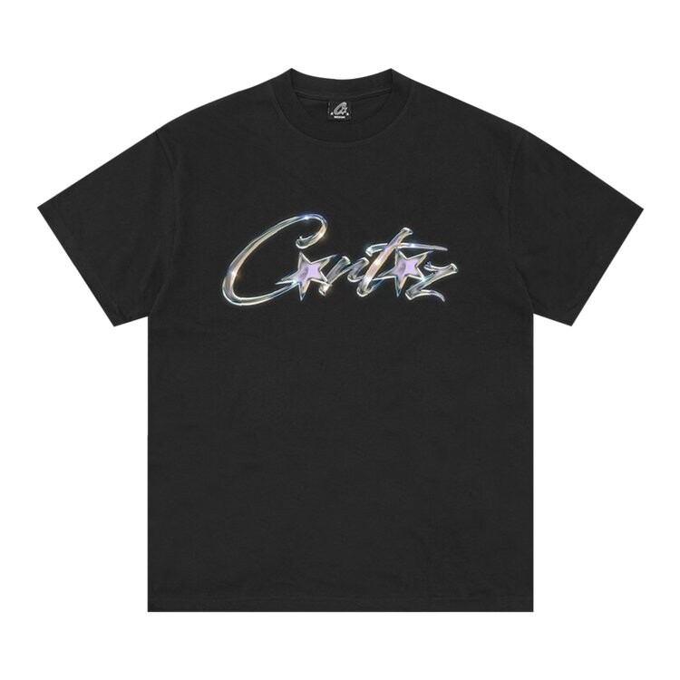 

Футболка Corteiz Chrome Allstarz 'Black', черный