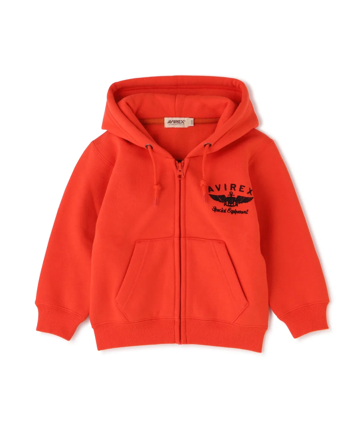 Свитшот-парка VARSITY LOGO SWEAT PARKA AVIREX оранжевый — фото 2