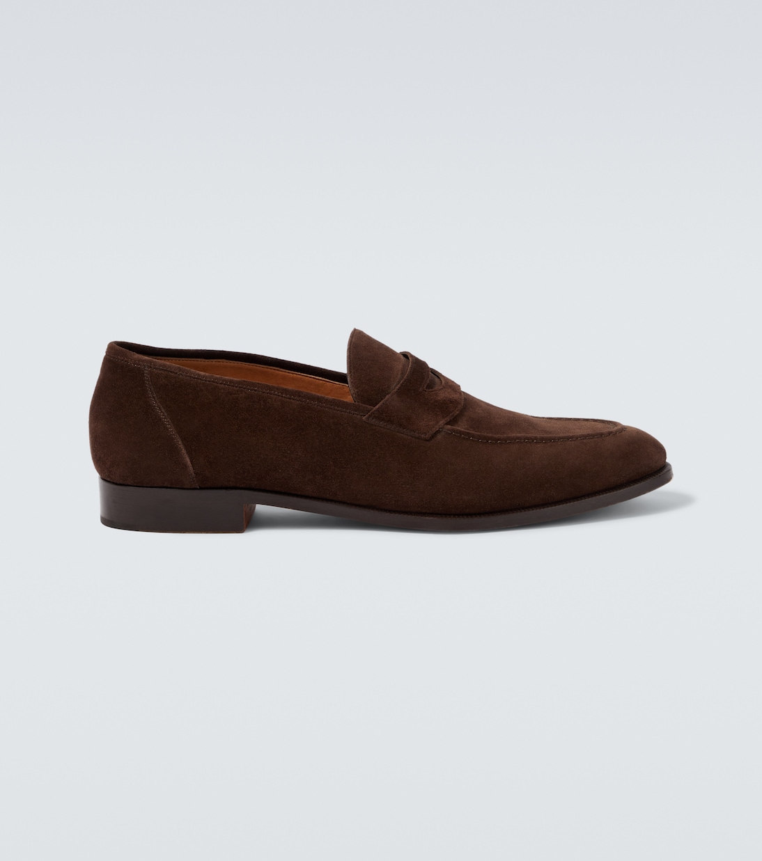 

Лоферы Sergio из замши Loro Piana, коричневый