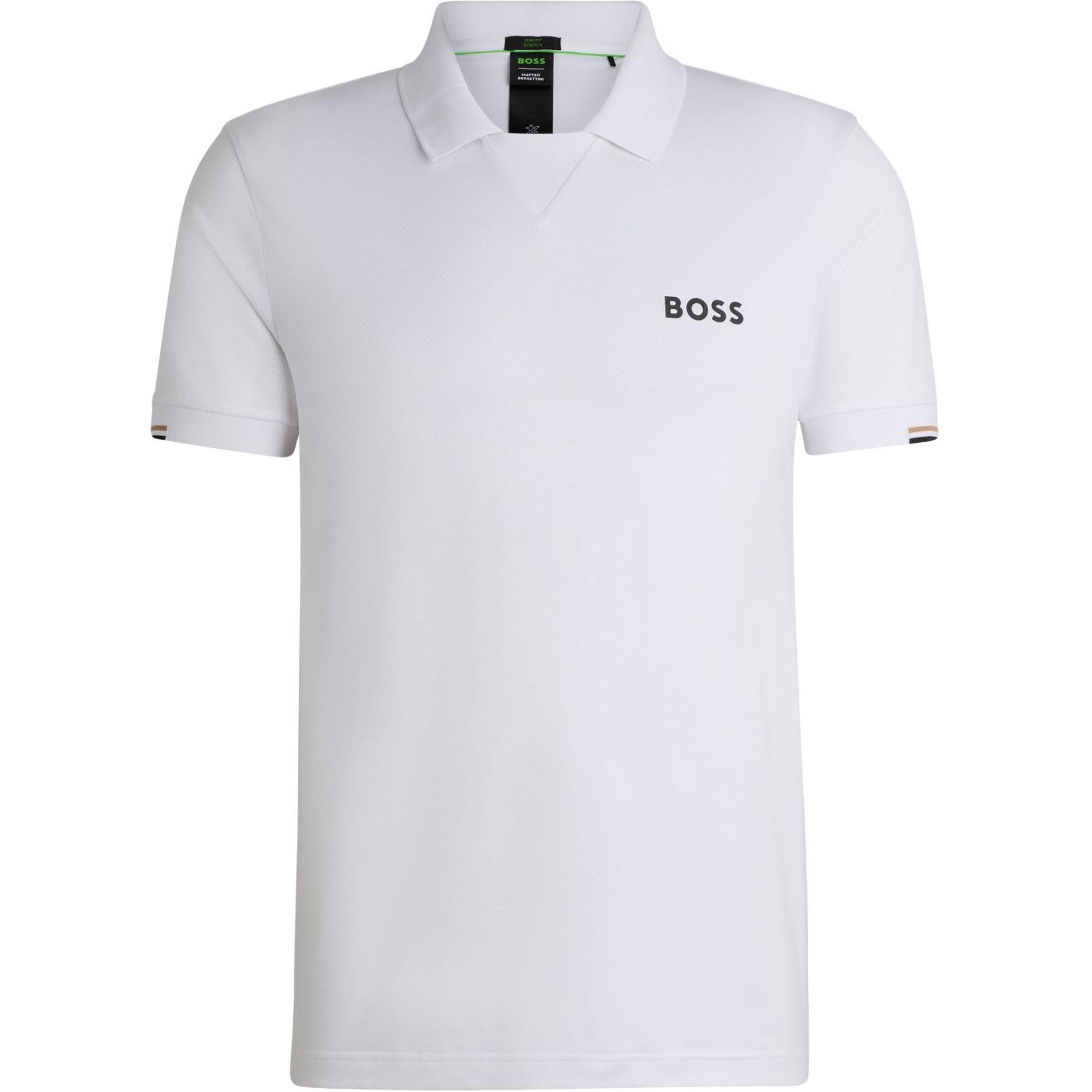 

Футболка поло Matteo Berrettini мужская белая HUGO BOSS