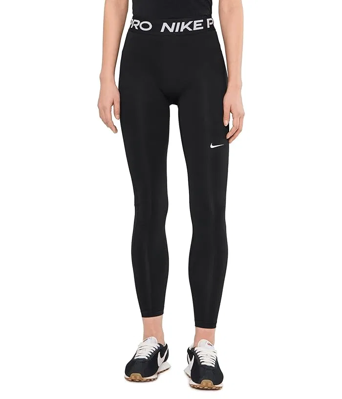 Леггинсы Nike Pro с высокой посадкой, Black/White