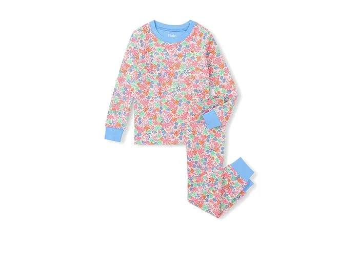Пижама хлопковая Whimsical Flowers Hatley Kids, Blue
