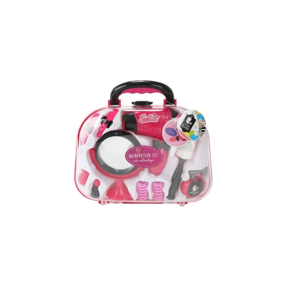 Игровой набор парикмахера с феном Toi-Toys, розовый — фото 2