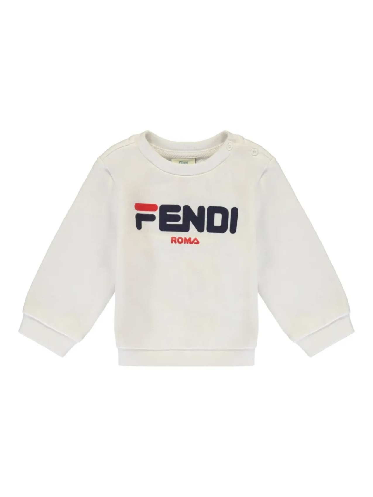 

Fendi Kids толстовка с логотипом, белый