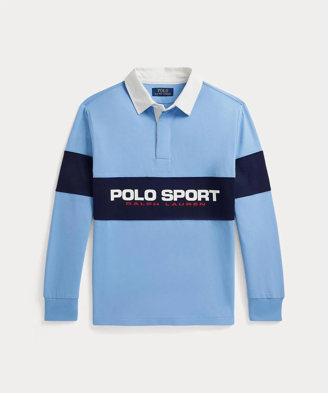 Футболка поло хлопковая Ralph Lauren Polo Sport синяя