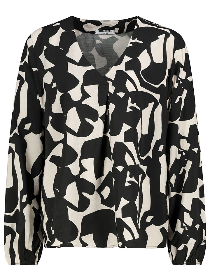 

Sublevel Блузка черного/кремового цвета