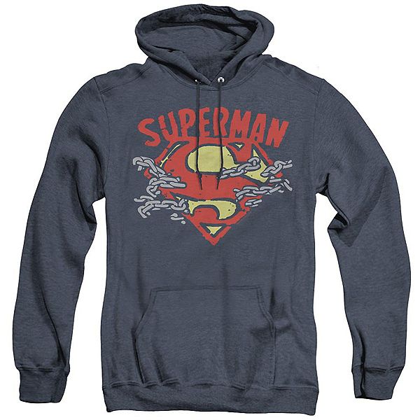 

Толстовка с капюшоном Superman chain breaking adult heather Licensed Character