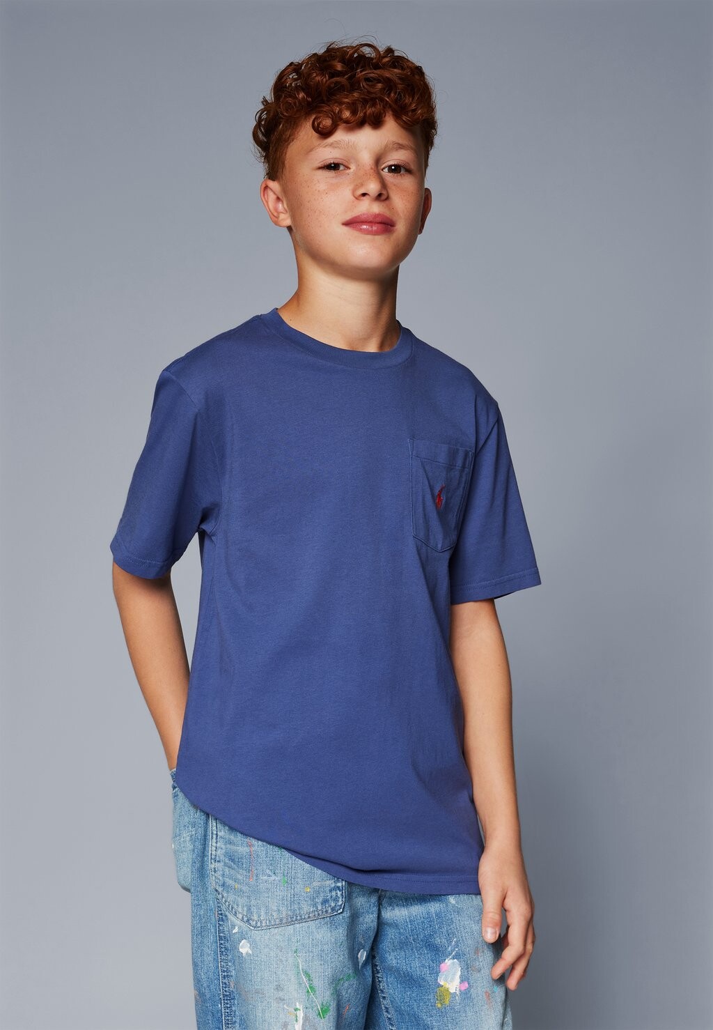 

Базовая футболка COTTON JERSEY POCKET T-SHIRT Ralph Lauren, темно-синий