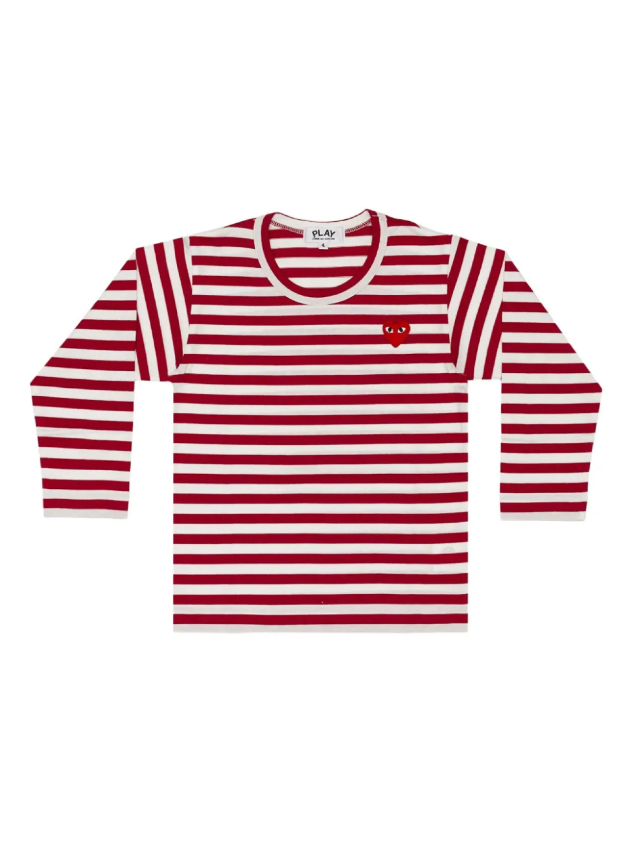 

Comme Des Garçons Play Kids футболка в полоску, красный