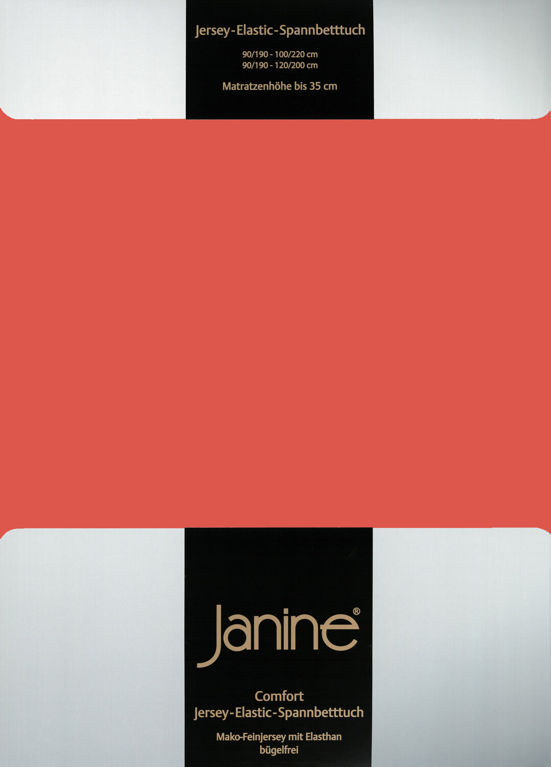 

Простыня Janine Elastic Jersey, коралловый, Красный, Простыня Janine Elastic Jersey, коралловый