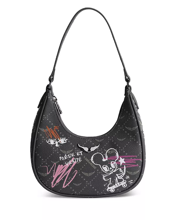 

Сумка через плечо с монограммой X Humberto Cruz Z Night Out. Zadig & Voltaire, серый
