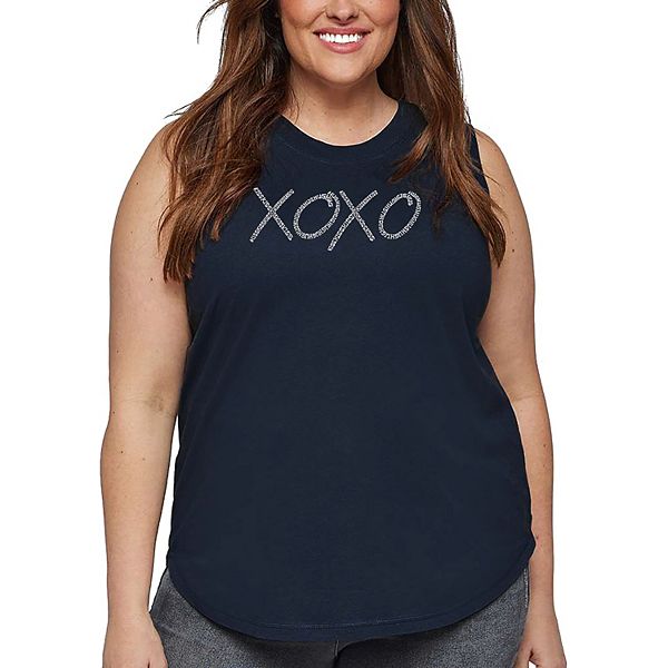 

Женская футболка поло plus size с принтом xoxo La Pop Art, Navy, Синий, Женская футболка поло plus size с принтом xoxo La Pop Art, Navy