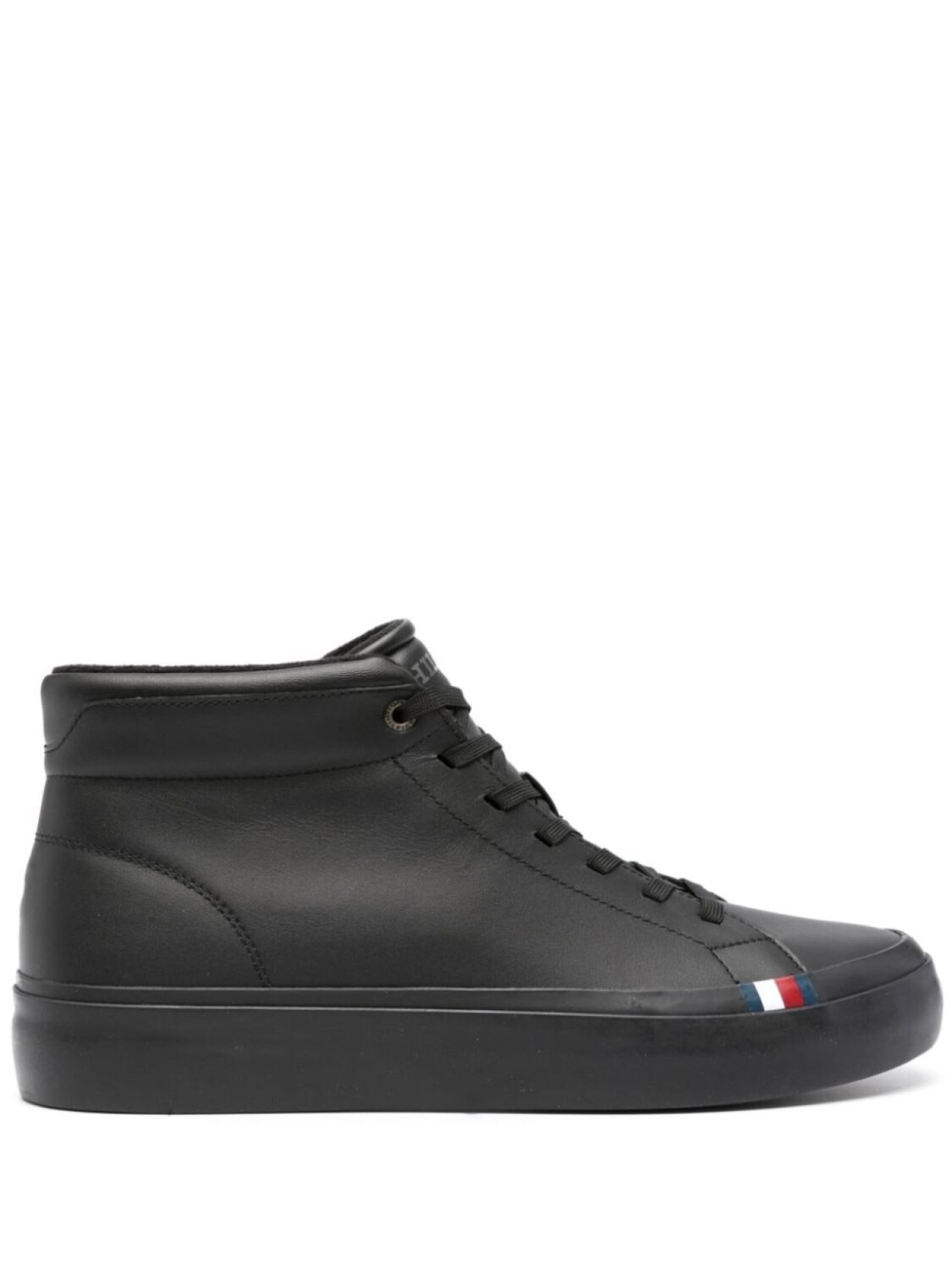 

Tommy Hilfiger Modern lace-up leather sneakers, черный